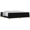 Cama tipo Box Spring Negro y Blanco y Negro 200 x 200 cm tela 3
