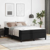 Estructura de cama con colchón Negro 140 x 200 cm 1
