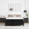 Estrutura de cama com colchão Preto 140 x 200 cm 5