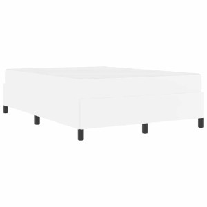 Estructura de cama con colchón Blanco 140 x 200 cm H