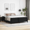 Estrutura de cama com colchão Preto 180 x 200 cm 1