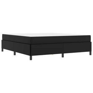 Estructura de cama con colchón Negro 180 x 200 cm H