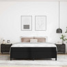 Estrutura de cama com colchão Preto 180 x 200 cm 5
