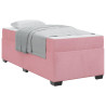 Estrutura da Cama Outros Rosa 90 x 200 cm Veludo 3
