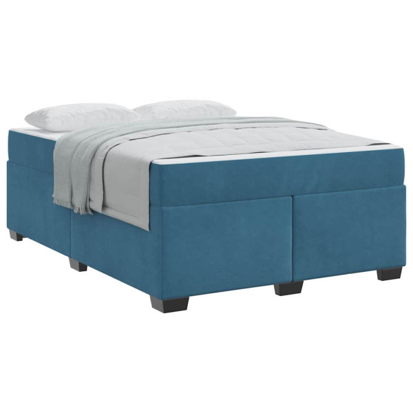 Estrutura da Cama Outros Azul escuro 160 x 200 cm Veludo M 3