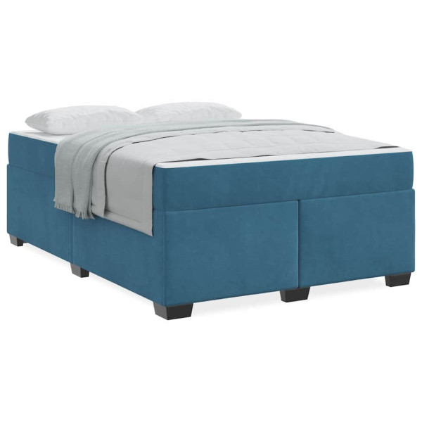 Estrutura da Cama Outros Azul escuro 160 x 200 cm Veludo M 4