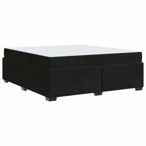 Estrutura da Cama Outros Preto 180 x 200 cm Veludo H