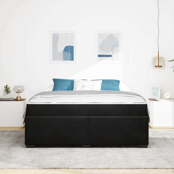 Estructura de cama Otro Negro 180 x 200 cm Terciopelo M 5