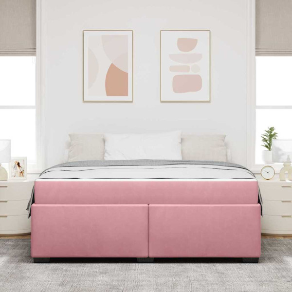 Estructura de cama Otro Rosa 180 x 200 cm Terciopelo M 5