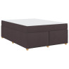 Estructura de cama Otro Marrón oscuro 160 x 200 cm tela 2