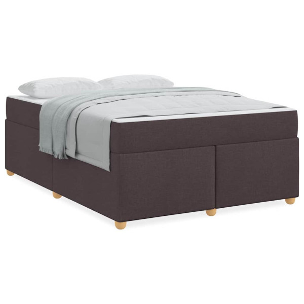 Estructura de cama Otro Marrón oscuro 160 x 200 cm tela M 4