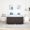 Estrutura da Cama Outros Castanho escuro 160 x 200 cm tecido 5