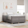 Estrutura da Cama Cinzento-acastanhado 160 x 200 cm tecido 1