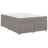 Estrutura da Cama Cinzento-acastanhado 160 x 200 cm tecido 2