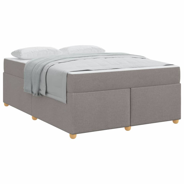 Estrutura da Cama Cinzento-acastanhado 160 x 200 cm tecido M 3