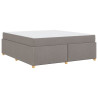 Estrutura da Cama Cinzento-acastanhado 180 x 200 cm tecido 2