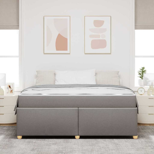 Estrutura da Cama Cinzento-acastanhado 180 x 200 cm tecido M 5