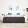 Estrutura da Cama Outros Castanho escuro 200 x 200 cm tecido 5