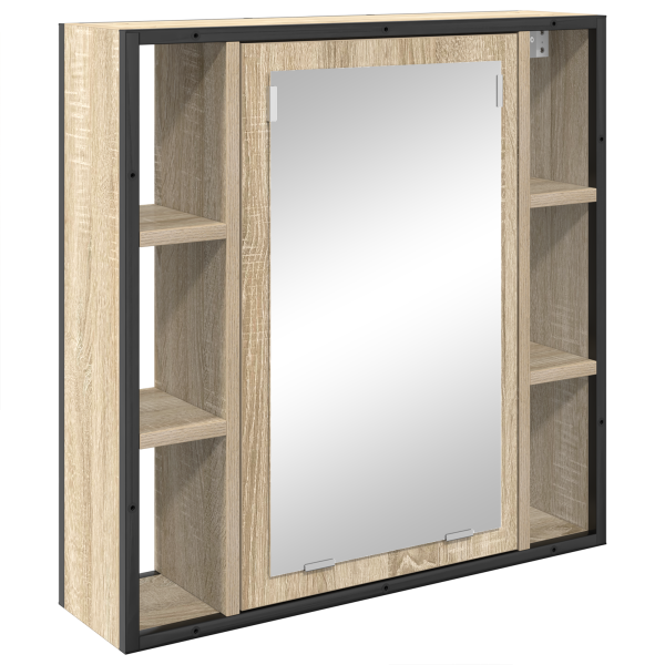 Juego de muebles de baño 3 pcs Roble Sonoma 33 x 33 x 185.5 cm M 5