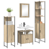 Conjunto de Móveis para Banheiro 4 pcs Carvalho sonoma 3