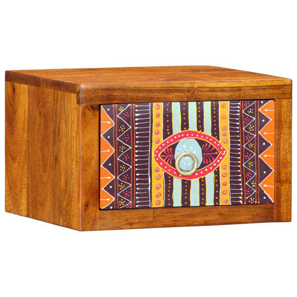 Mesas de Noche con cajón Marrón. multicolor 35 x 30 x 22 cm M 3