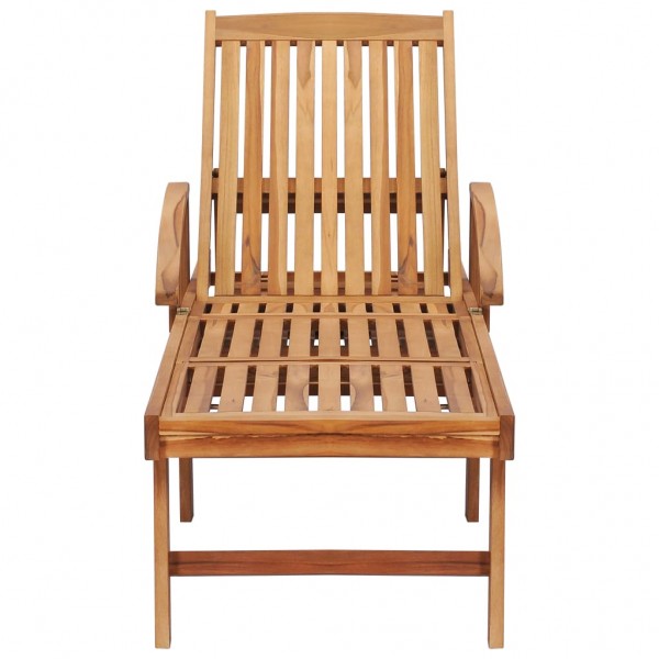 Espreguiçadeira com mesa madeira teca maciça M 5