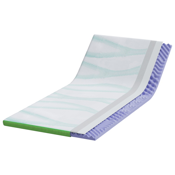 Almohadillas para colchón Blanco y verde 100 x 200 cm M 3