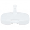 Base de guarda-sol enchimento c/ areia/água 16L plástico branco 2