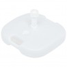 Base de guarda-sol enchimento c/ areia/água 16L plástico branco 4