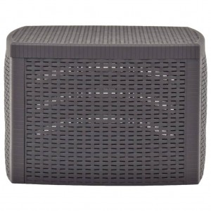 Mesa de apoio 54x54x36.5 cm plástico moca H