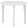 Mesa de jardim 89 cm plástico branco 1