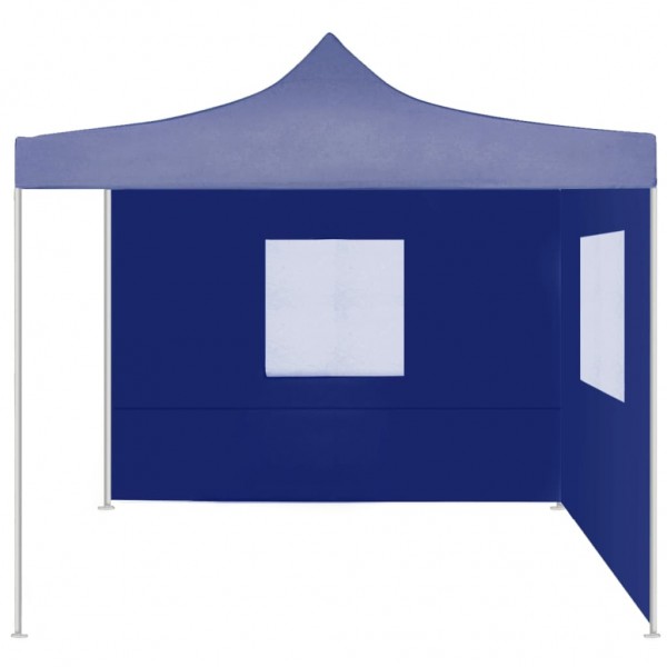 Tenda dobrável profissional festas 2 paredes 2x2 m aço azul M 2