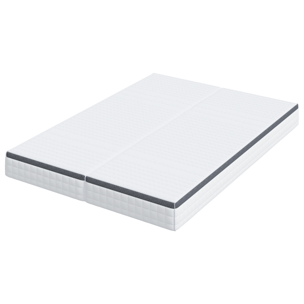 Colchões 2 pcs Branco. Cinza 70 x 200 cm Tecido Tricotado M 5