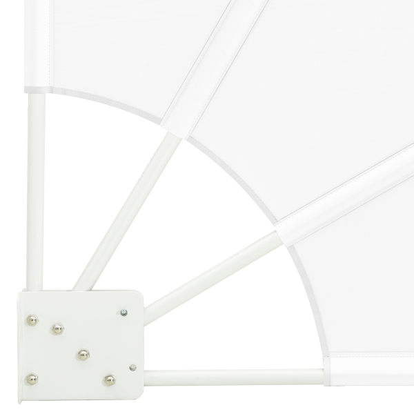 Pantalla de Privacidad para Balcón Blanco 160 x 160 cm tela M 5