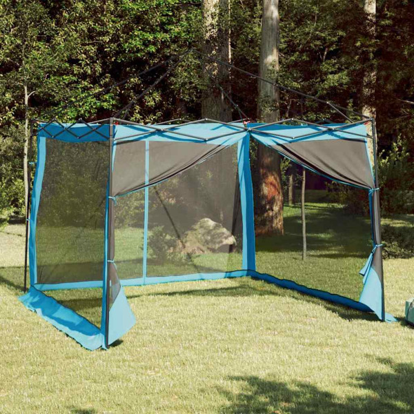 Tienda con techo Otro con ventilación de aire Ajustable Azul y Negro 303 x 303 cm D