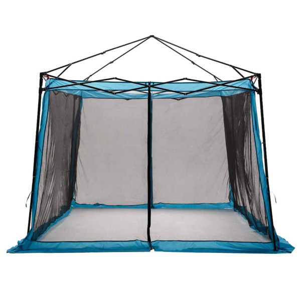 Tienda con techo Otro con ventilación de aire Ajustable Azul y Negro 303 x 303 cm M 4