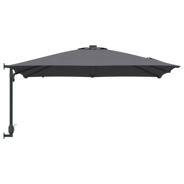 Parasol de jardín Antracita 248.5 x 247.5 x 160 cm tela M 5