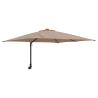 Parasol de jardín Taupé 248.5 x 247.5 x 160 cm tela 2