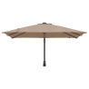 Parasol de jardín Taupé 248.5 x 247.5 x 160 cm tela 4