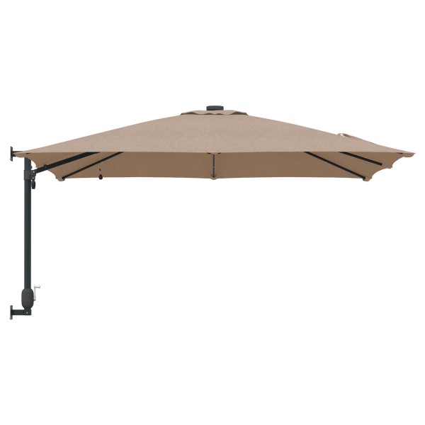 Parasol de jardín Taupé 248.5 x 247.5 x 160 cm tela M 5