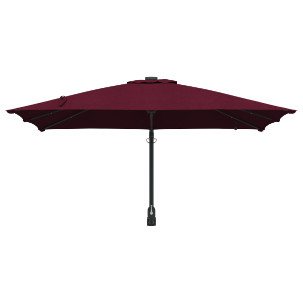 Parasol de jardín Rojo burdeos 248.5 x 247.5 x 160 cm tela M 4