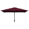 Parasol de jardín Rojo burdeos 248.5 x 247.5 x 160 cm tela 4