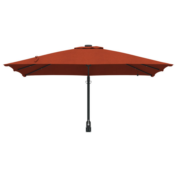 Parasol de jardín Terracota 248.5 x 247.5 x 160 cm tela M 4