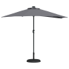 Parasol de jardín Antracita 294 x 150 x 224 cm tela 3