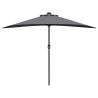 Parasol de jardín Antracita 294 x 150 x 224 cm tela 5