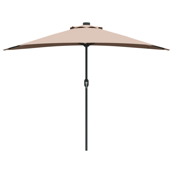 Parasol de jardín Taupé 294 x 150 x 224 cm tela M 5