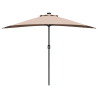 Parasol de jardín Taupé 294 x 150 x 224 cm tela 5
