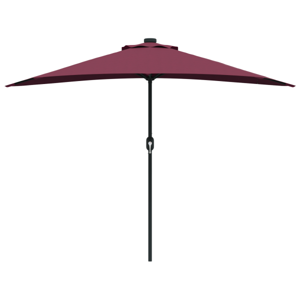 Parasol de jardín Rojo burdeos 294 x 150 x 224 cm tela M 5