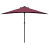 Parasol de jardín Rojo burdeos 294 x 150 x 224 cm tela 5