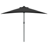 Parasol de jardín Negro 294 x 150 x 224 cm tela 5